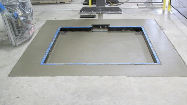 foundation pit for commercial scale