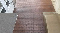 Brick stamped walkway