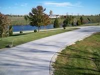 gently curved driveway